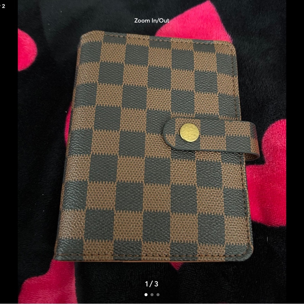 Checkered Brown and Black planner, New